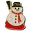 Custom Snowman 3 Lapel Pin, 7/8" L X 5/8" W, Price/piece