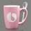 Custom Winfield Mug & Spoon - 15oz Pink, Price/piece