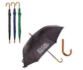 Custom The 48" Auto Open Umbrella w/ Hook Handle