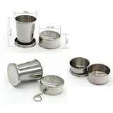 Custom Collapsible Stainless Steel Trave Cup 140ml, 2 8/16