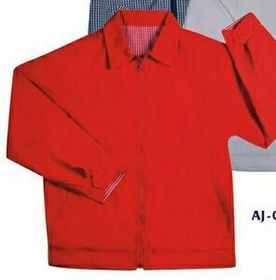 Blank Soft Coated Micro Fiber Reversible Jacket W/ Cotton Lining