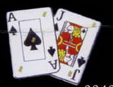 Custom Playing Cards / Ace & Jack of Spades Flash Lapel Pins