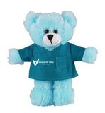 Custom Soft Plush Blue Bear in Scrub Shirt 12