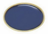 Custom Oval Printed Stock Lapel Pin (1 1/16