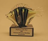 Custom Damsel Fish Glass Award (9