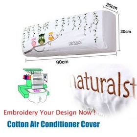Custom Cotton Air Conditioner Cover, 35 1/2" L x 7 7/8" W x 11 3/4" H