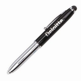 Custom Touch Pen/Flashlight/Stylus - Black