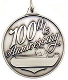 Custom 1-1/2" Key Tag (100th Anniversary) Gold, Silver, Bronze