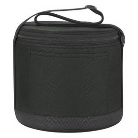 Custom Non-Woven Cans-To-Go Round Cooler Bag, 6 1/4" W x 8 1/4" H