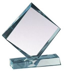 Blank Jade Diamond Acrylic Award on Jade Base (7"x7 1/4")