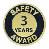 Blank Safety Award Pin - 3 Year, 3/4