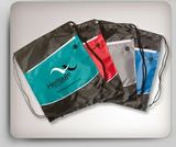 Custom Drawstring Backpack/ Duffle Bag, 14" W X 16 1/2" H X 1/4" D