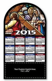 Custom MG19175 - Stained Glass Magnetic Calendar