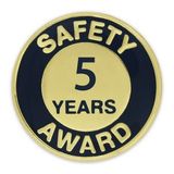 Blank Safety Award Pin - 5 Year, 3/4
