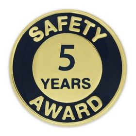 Blank Safety Award Pin - 5 Year, 3/4" W x 3/4" H