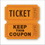 Double Stock Ticket Roll of 2000 - Custom Logo on Back, Price/2000 pcs