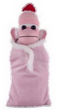 Custom Pink Sock Monkey (Plush) in Baby Sleeping bag 16