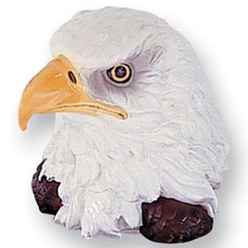Blank Hand Painted Resin Eagle Head Trophy W/1/4" Rod (4 1/2")(Without Base)