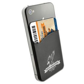 Custom Adhesive Silicone Cell Phone Wallet, 2.38" W X 3.75" H X .44" D
