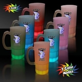 Custom 20 Oz. Multi-Colored Neon Look Beer Mugs