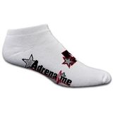 Custom Super Soft Cotton No Show Socks with Knit-In Logo