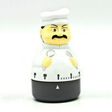 Custom 60 Minute Plastic Finished Chef Timer in Gift Box (Screen printed)