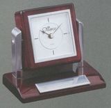 Blank Rosewood Swivel Clock, 5 1/4