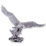 Blank Silver Resin Attacking Eagle Trophy W/1/4