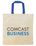 Custom Tote Bag with Short Contrasting Colored Web Handles (14"x14"), Price/piece