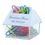 Custom House Paper Clip Dispenser w/ 20 Assorted Color Paper Clips, Price/piece