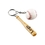 Custom Promotional Baseball Bat/Ball Keychain, 5 1/4" L x 1/2" W, Price/piece