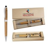 Custom ECO Friendly Stylus Pen with Deluxe Recyclable Paper box, 6 7/8
