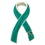 Blank Teal Awareness Ribbon with Stone Pin, 1 1/4" H x 3/4" W, Price/piece