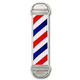Blank Barber Shop Pole Pin, 1 1/2