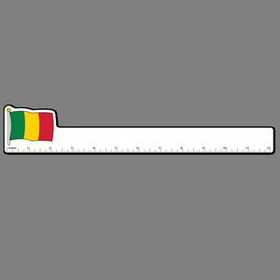 12" Ruler W/ Full Color Flag Of Mali