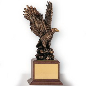 Custom Brass Electroplated Eagle Trophy (12")