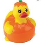 Custom Temperature Pumpkin Rubber Duck, 3 1/4