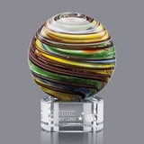 Custom Lunar Hand Blown Art Glass Award