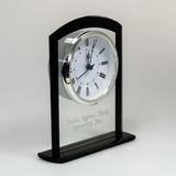 Custom Glass Upright Arched Top Clock, 5.50
