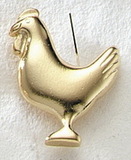Custom Series 3000S Chicken MasterCast Design Cast Lapel Pin