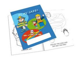 Custom Safety Activity Book, 5 1/2" W x 8 1/2" H