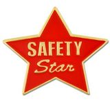Blank Safety Star - Red Pin, 1