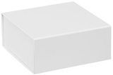 Custom White Magnetic Closure Gift Box - 6x6x2.75, 6