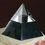 Custom Optical Crystal Pyramid Award w/ Marble Base (2.5"), Price/piece