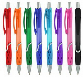 Custom Rainbow T Click Pen, 5.625" L x .4" W