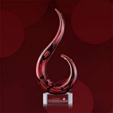 Custom Wickland Art Glass Award - 14 1/2