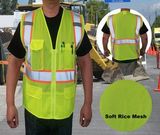 Custom Ansi Class 2 Safety Vest Rice Mesh