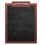 Custom 23X30 Oak Frame Wall Chalkboard With Header, 23" W X 30" H, Price/piece