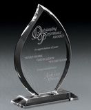 Custom Flare Crystal Award (7 3/8