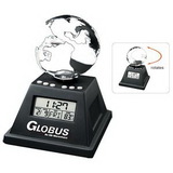 Custom Solar Powered Moving Globe w/Alarm Clock, 4